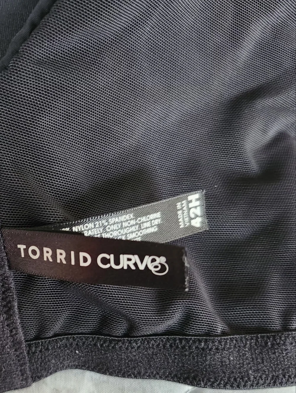 torrid Curve Black  Bra with Smooth Lining. - Picture 2 of 6